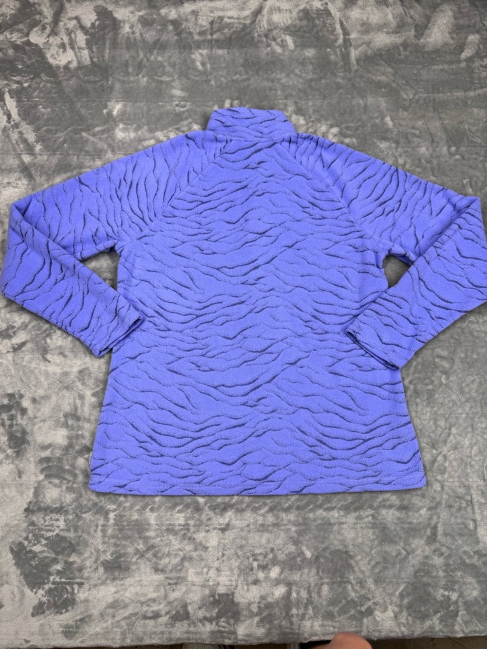 Eddie Bauer Periwinkle Textured Quarter-Zip Pullover - Picture 6 of 9